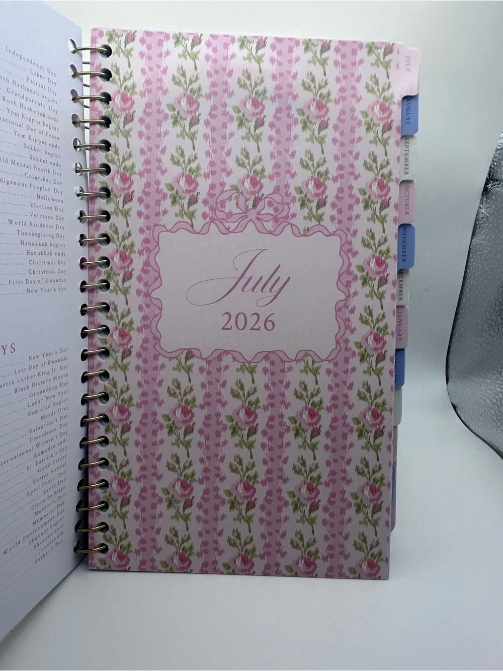 Love Shack Fancy x yoobi Floral Weekly/Monthly Planner - Pastel Pink